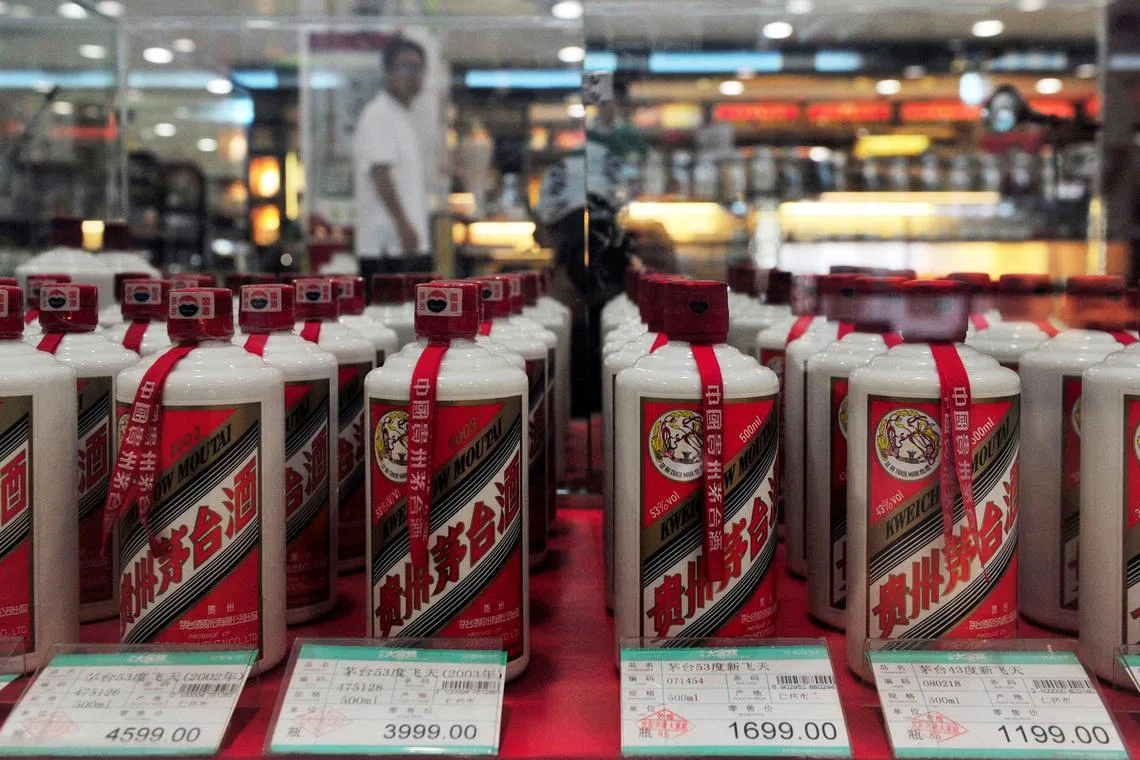 Shares surged as much as 9.8 per cent after Kweichow Moutai said late Tuesday it would increase factory-gate prices by 20 per cent for a number of its flagship baijiu drinks. 