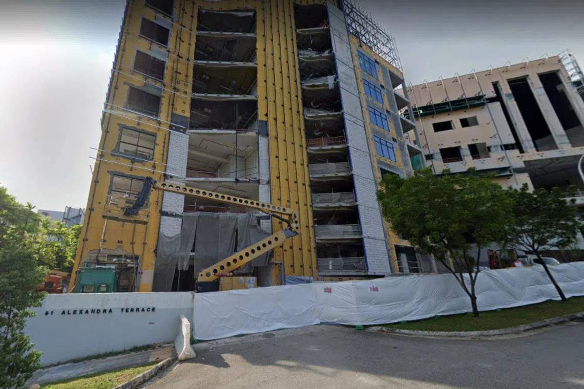 The accident took place at 61, Alexandra Terrace Harbour Link Complex at about 2.15pm on Feb 2, 2023. 