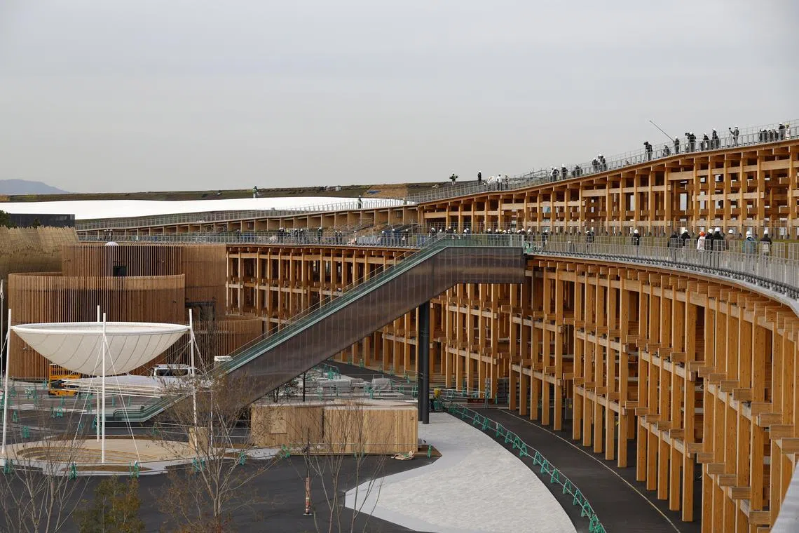 The upcoming "Grand Ring" for Expo 2025 in Osaka, Japan, will surround dozens of national pavilions at the six-month-long event from April.