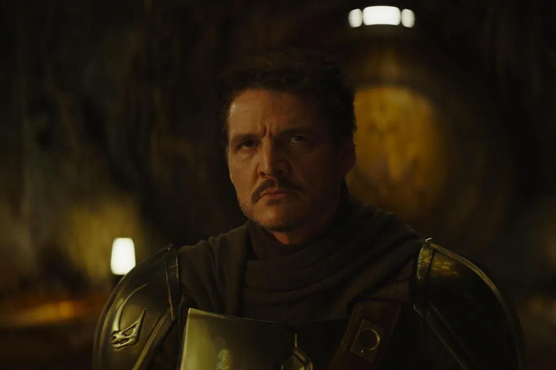 Pedro Pascal in The Mandalorian And Grogu.