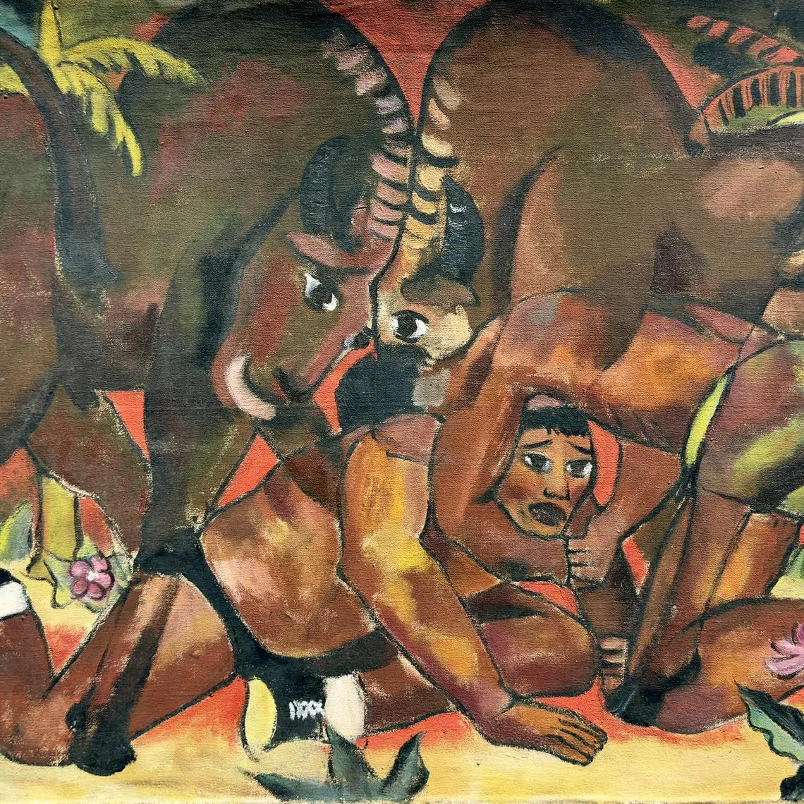 Wrestling by Shui Tit Sing.