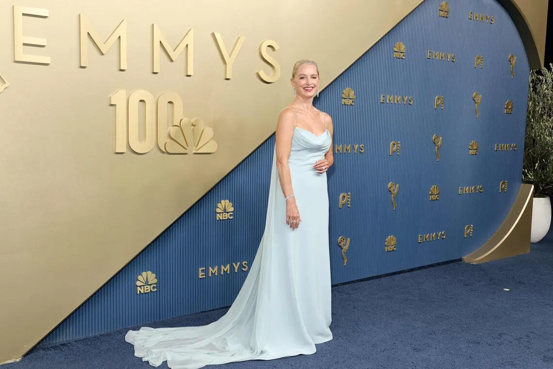 Katherine LaNasa at the Peacock Theater for the 78th Primetime Emmy Awards.