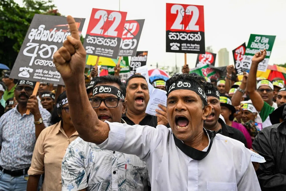 Sri Lanka protests oppose contentious judicial reforms