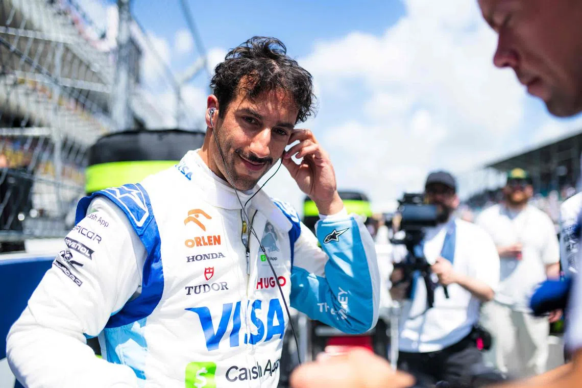 RB driver Daniel Ricciardo started the campaign tipped for a return to champions Red Bull in 2025, but has struggled to deliver.