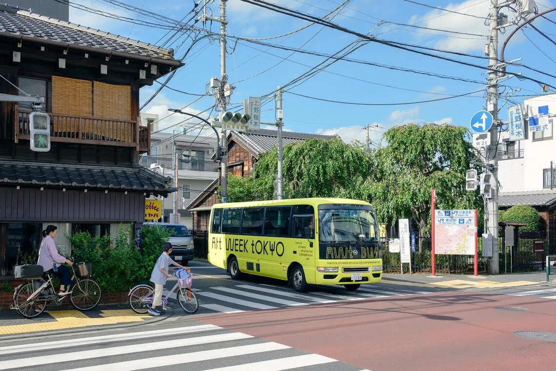 From Nov 7 to 9, lime green buses on seven citywide routes will ferry art lovers for free to the doorsteps of Tokyo’s top contemporary art institutions as part of the annual Art Week Tokyo (AWT), which opened to the public on Nov 5. 