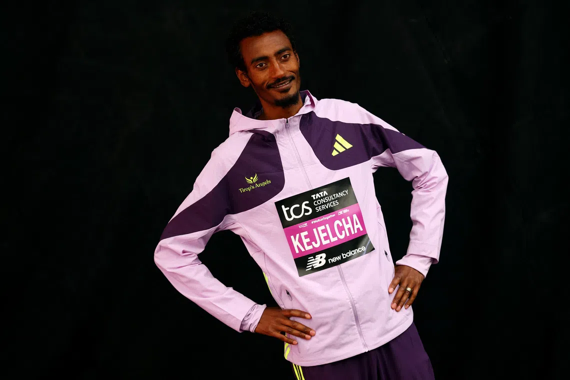 Ethiopia’s Yomif Kejelcha set a new half-marathon world record of 56 minutes and 51 seconds to win a World Athletics Label road race in Buenos Aires on Aug 23.