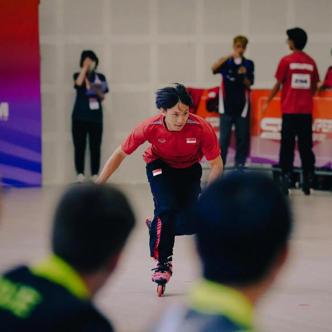 jcskate05 - Tan Jing Yuan in action on Dec 3, where he soon became the silver medalist in the 2025 Inline Freestyle World Championship, Freestyle Slide Senior Men's category. 

credit to Singapore Rollersports Federation