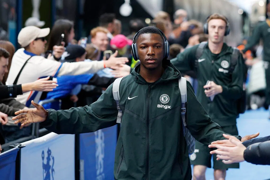 Chelsea's Moises Caicedo arrives at the stadium before the match, Soccer Football, Premier League, Chelsea v Tottenham Hotspur, Stamford Bridge, London, Britain, May 19, 2026. Action Images via Reuters/Peter Cziborra