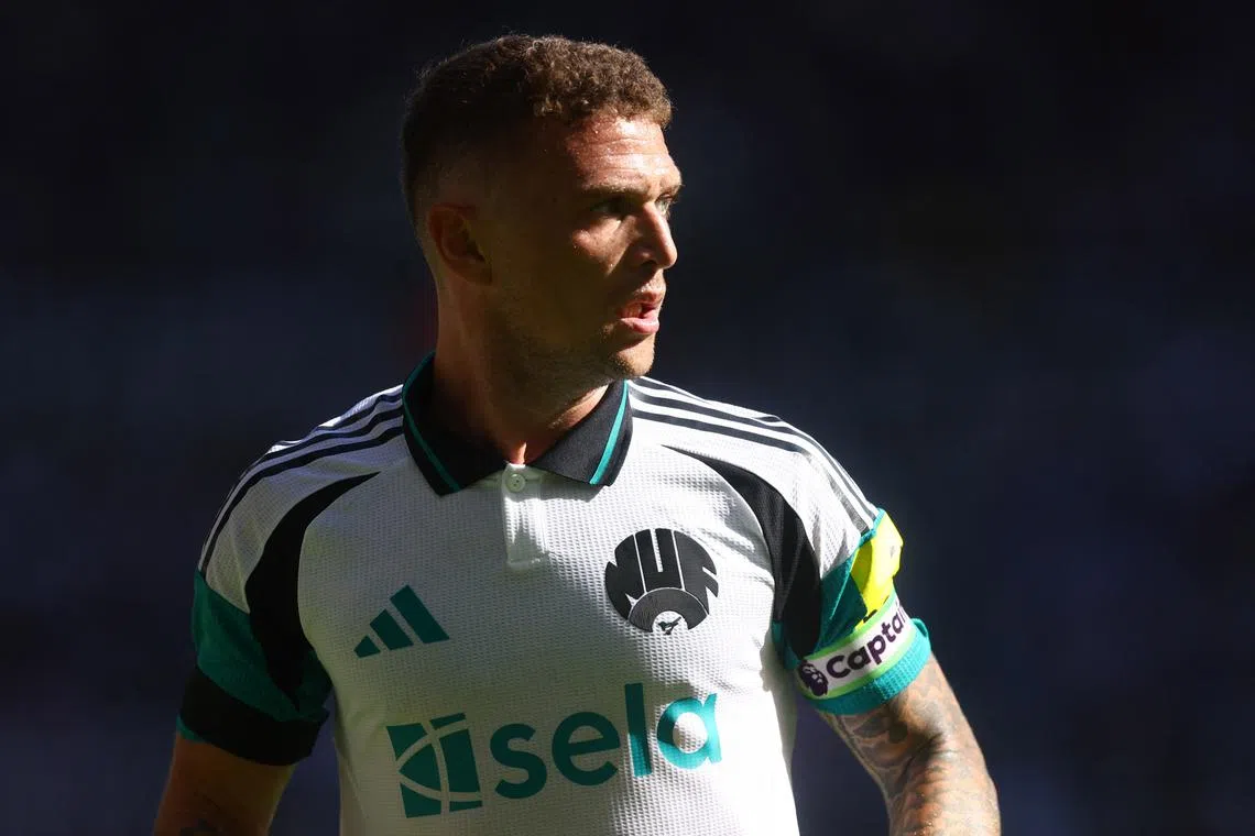 FILE PHOTO: Soccer Football - Pre Season Friendly - Newcastle United v Brest - St James' Park, Newcastle, Britain - August 10, 2024 Newcastle United's Kieran Trippier Action Images via Reuters/Lee Smith