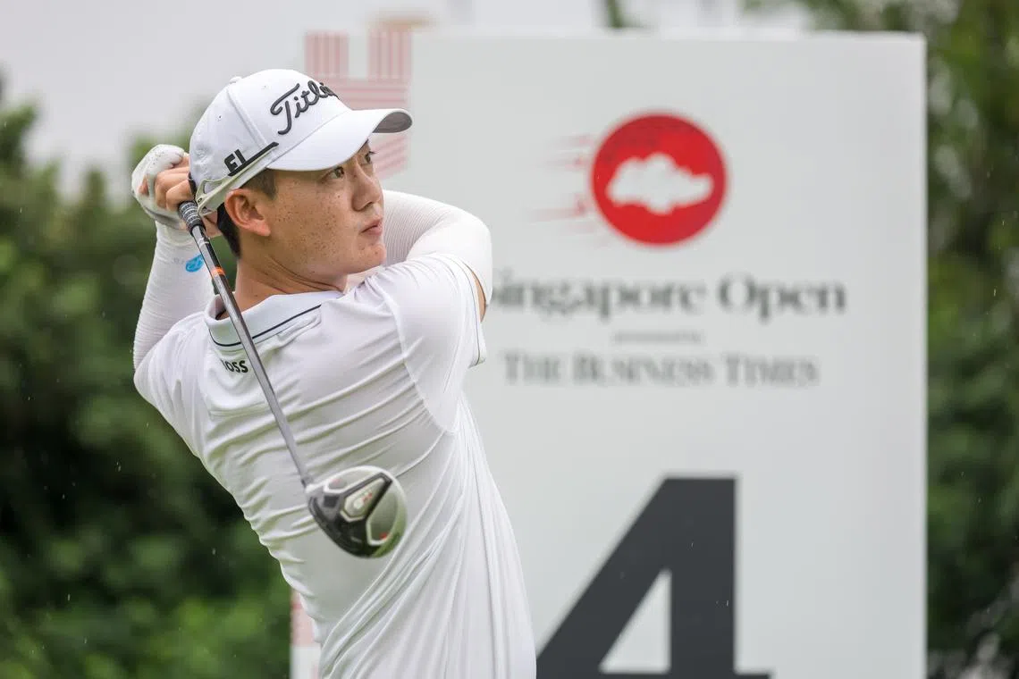 SINGAPORE.: Jazz Janewattananond of Thailand pictured on Tuesday, April 21, 2026, during the Pro-am event ahead of the Singapore Open at Sentosa Golf Club, The Serapong. The US$2,000,000 event is staged from April 23-26, 2026. Picture by Graham Uden / Asian Tour.