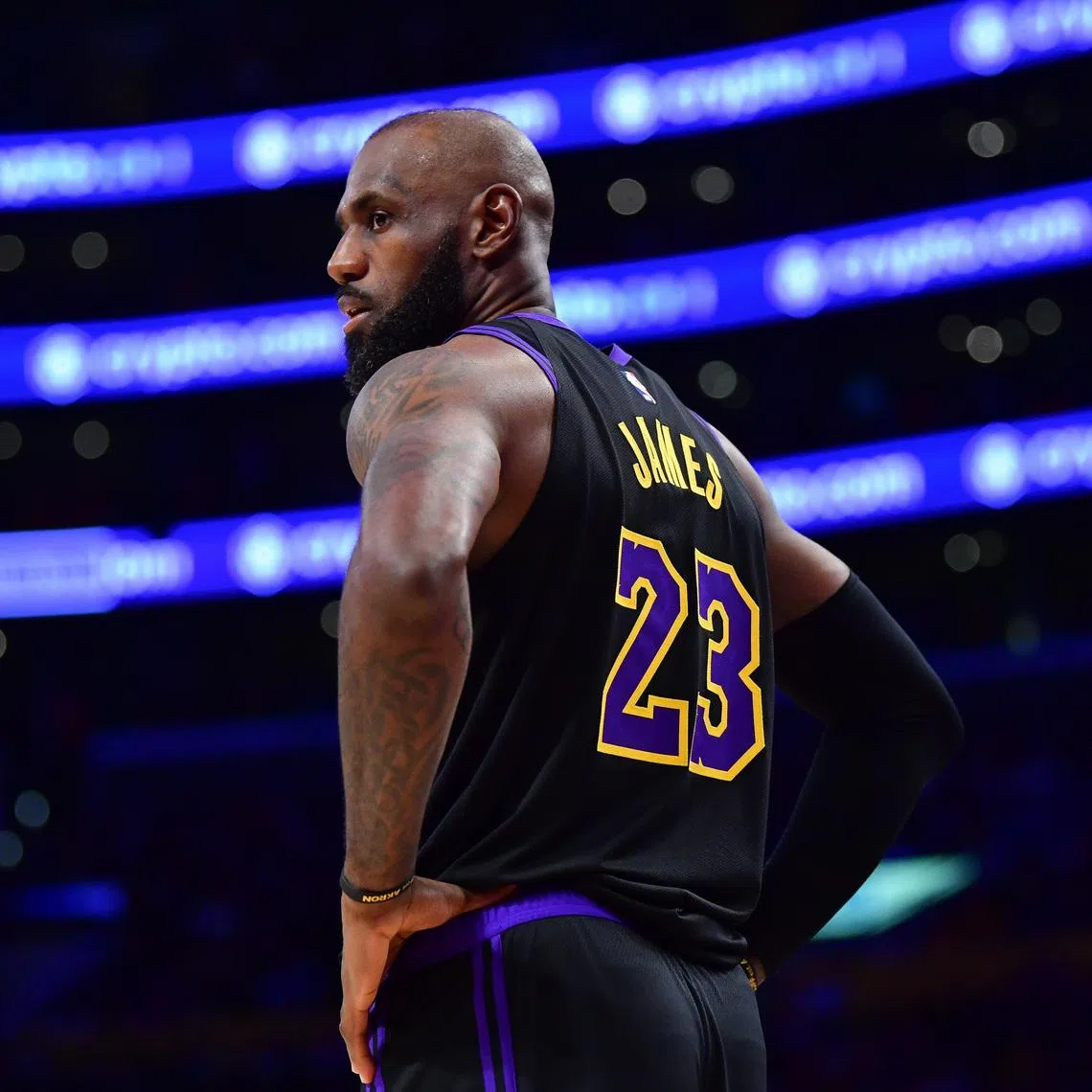 Los Angeles Lakers forward LeBron James during the second half in game four of the second round of the 2026 NBA Playoffs.