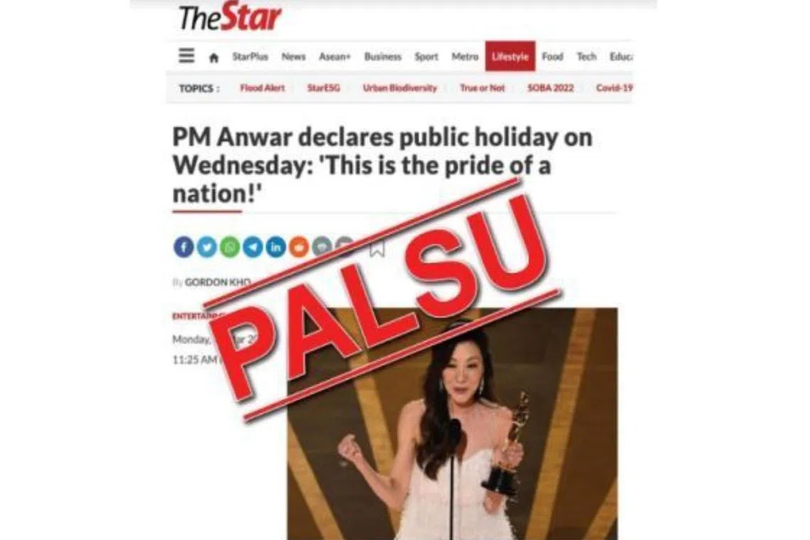 A picture, depicting a manipulated image which misuses The Star’s identity, is making the rounds on social media. 