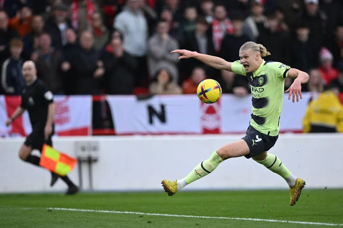 Manchester City striker Erling Haaland has scored 32 goals in all competitions this season, but he has also changed the way the team are playing.