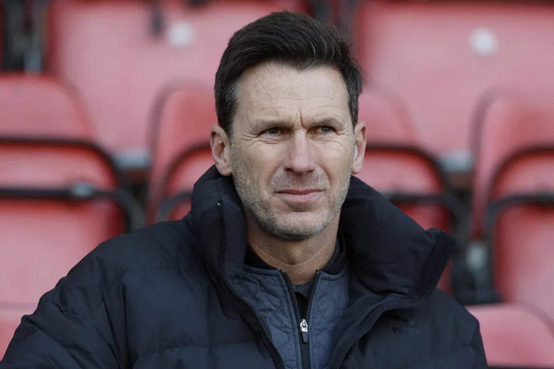 FILE PHOTO: Soccer Football - Women's Super League - Tottenham Hotspur v Manchester City - Gaughan Group Stadium, London, Britain - March 2, 2025 Manchester City manager Gareth Taylor before the match Action Images via Reuters/Peter Cziborra/File Photo