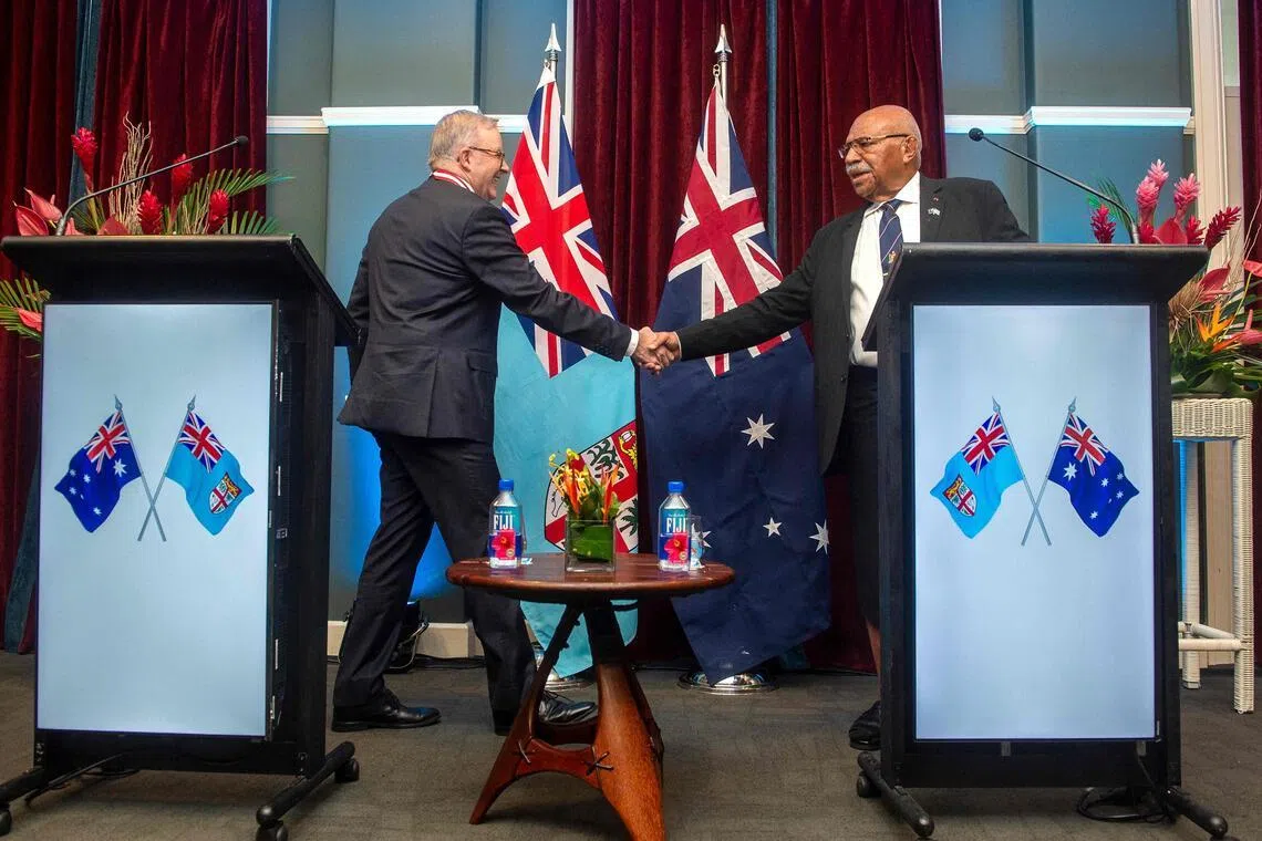 Australia signs major defence alliance with Fiji, seeking to counter China’s influence in the region