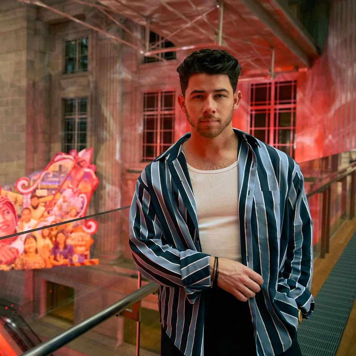 American singer-actor Nick Jonas was a guest at the Singapore Art Week 2026 Opening Reception Party at National Gallery Singapore.