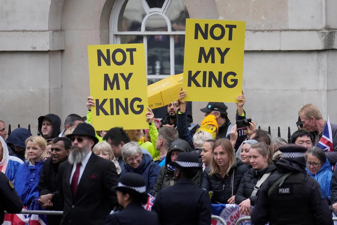 UK police arrested members of anti-monarchist group, Republic, who they believed would disrupt King Charles' coronation.