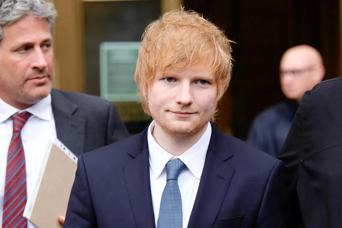 Ed Sheeran testified that he and a collaborator had written “Thinking Out Loud” based on their own experiences. 