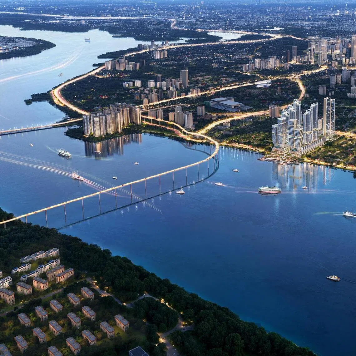 An artist’s impression of Thomson Medical Group’s mega development in the Johor-Singapore Special Economic Zone.