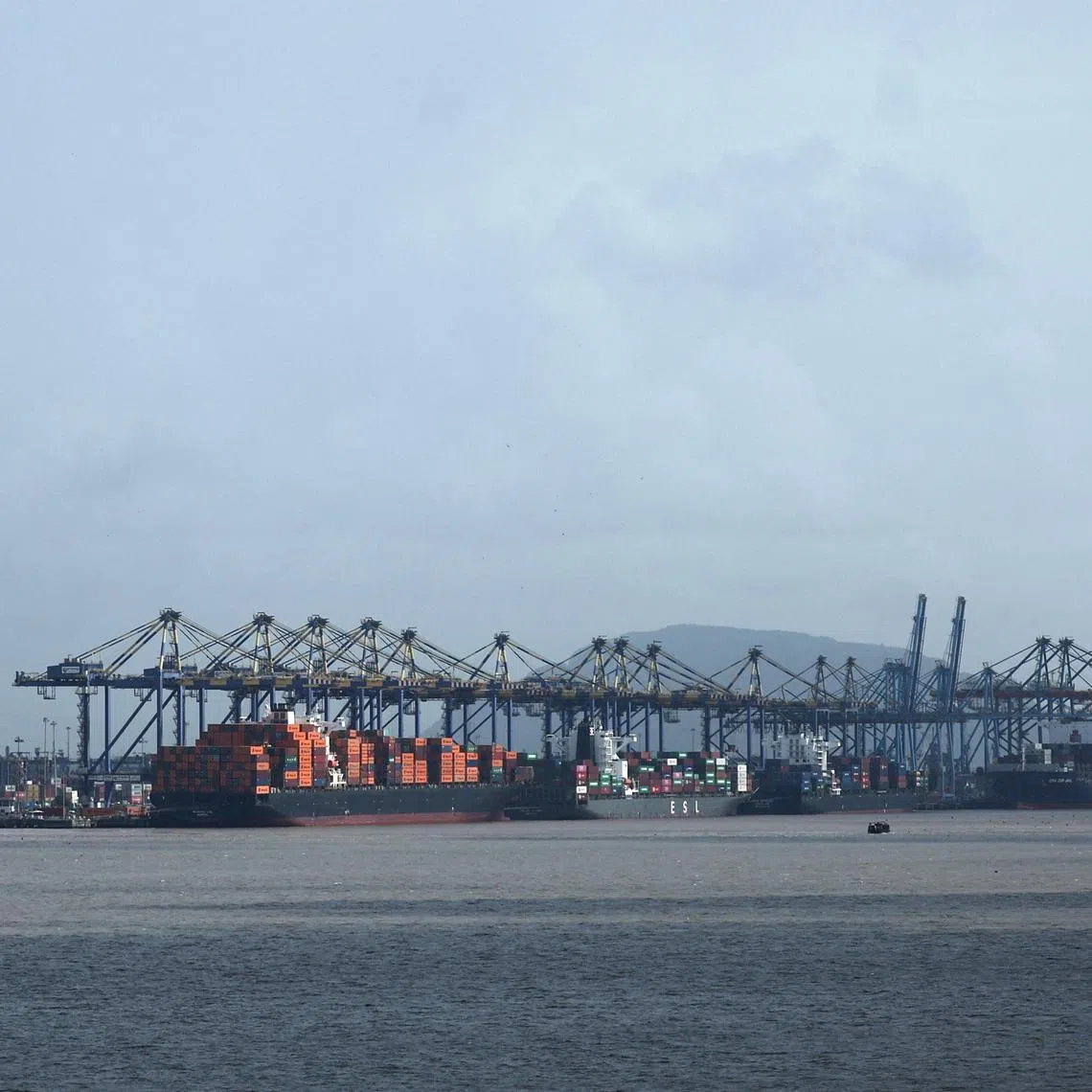 Shipping containers are seen on a ship at the Jawaharlal Nehru Port in Navi Mumbai, India, August 11, 2025. REUTERS/Francis Mascarenhas