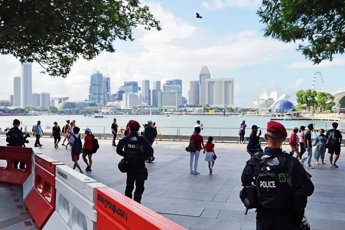 Close to 2,000 police officers will be deployed to ensure security at the Padang and its vicinity. 