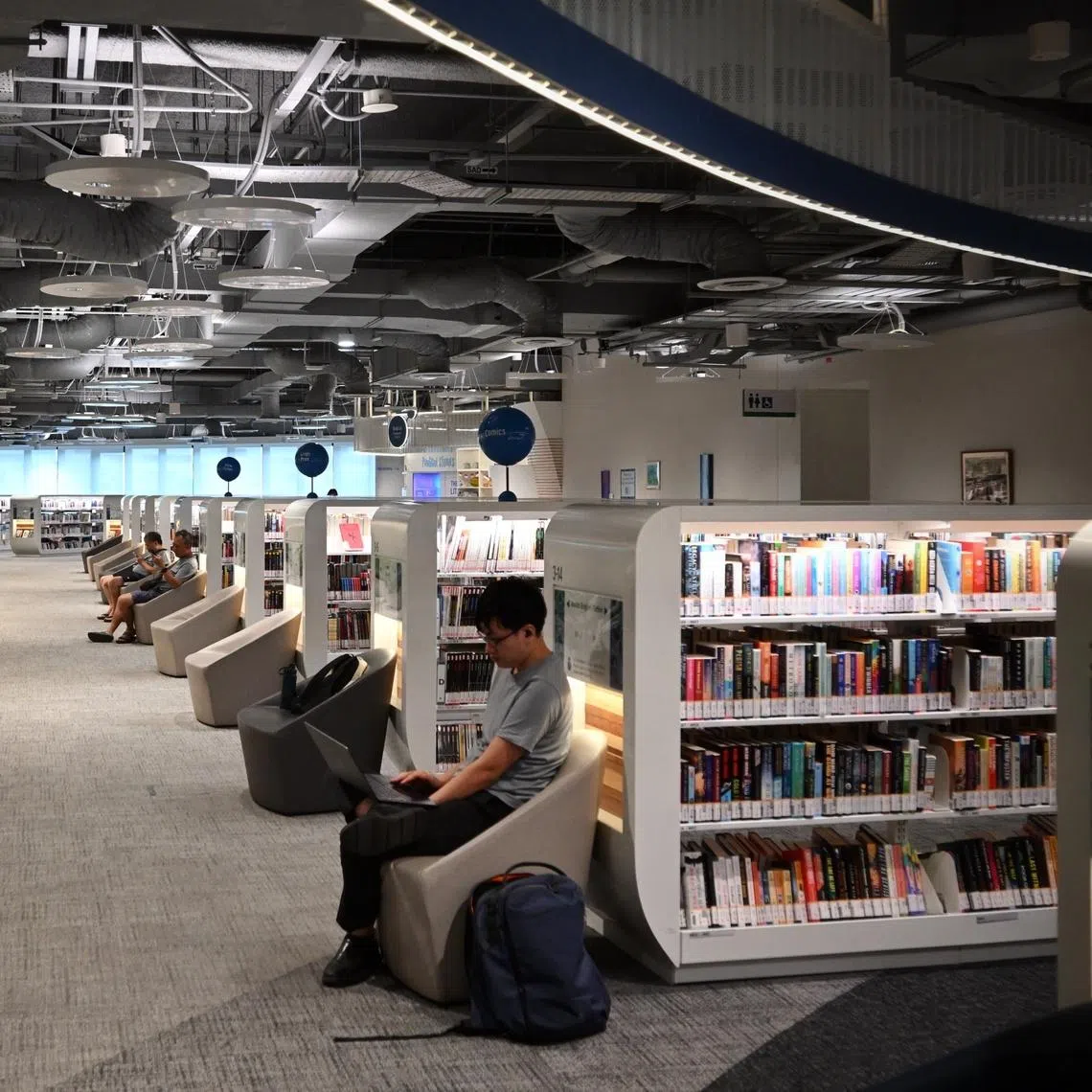 The Fastback Collection is being trialled at Punggol Library (above) and Central Library from Jan 7 to June 30.