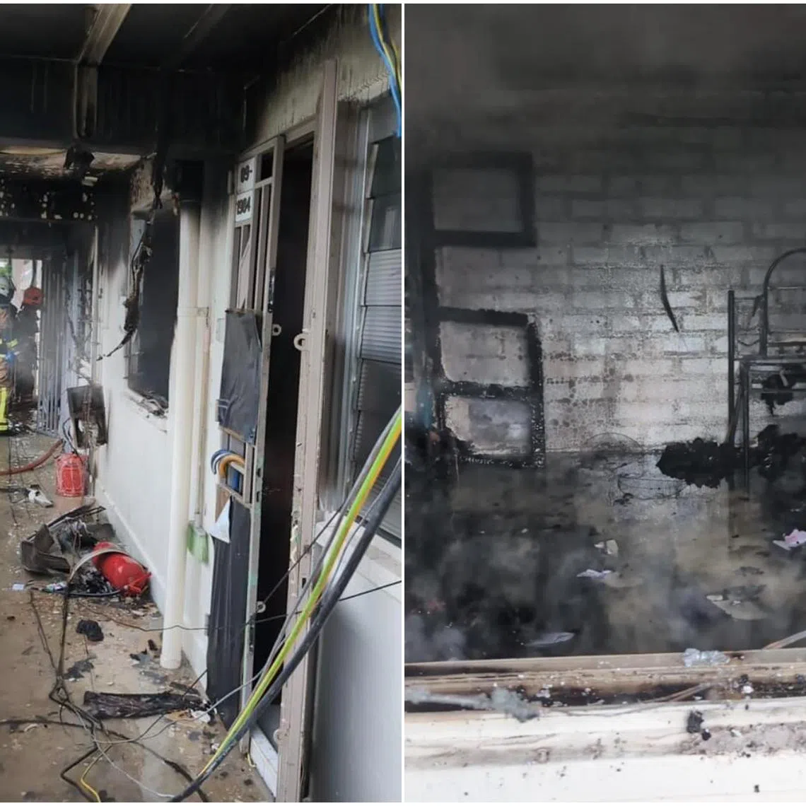 The fire likely started in the bedroom of a unit on the ninth floor of Block 104 Jalan Bukit Merah.