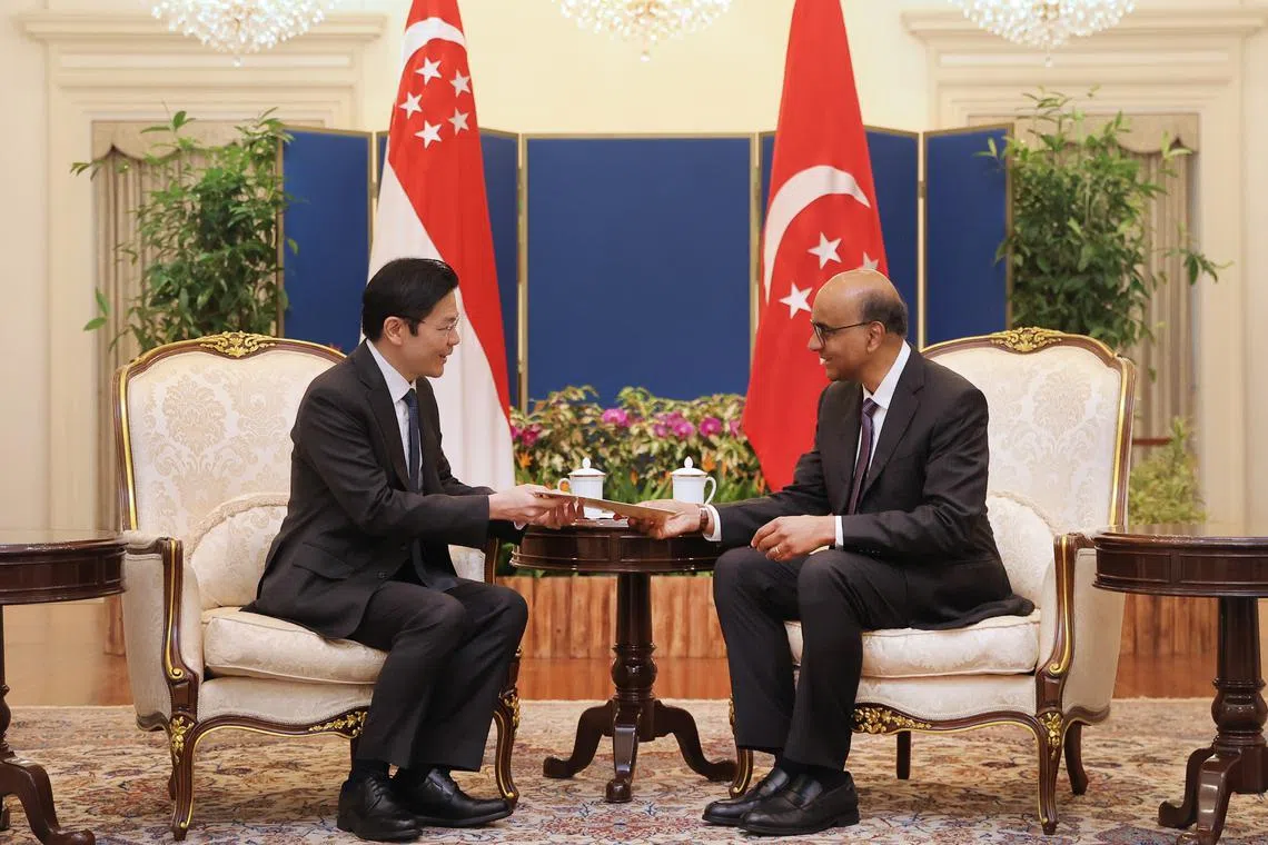 President Tharman Shanmugaratnam noted that DPM Lawrence Wong commanded the confidence of the majority of MPs.