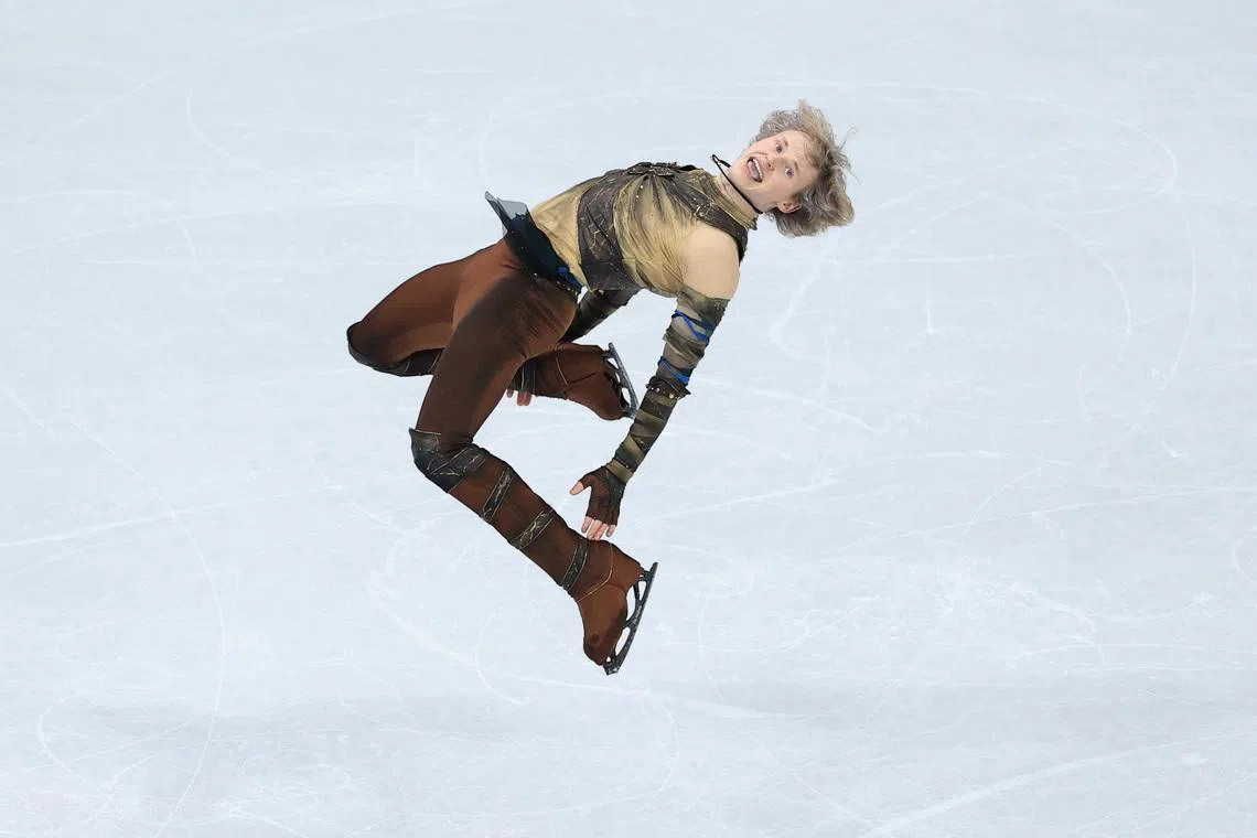 Ilia Malinin surges into figure skating lead with thrilling short programme