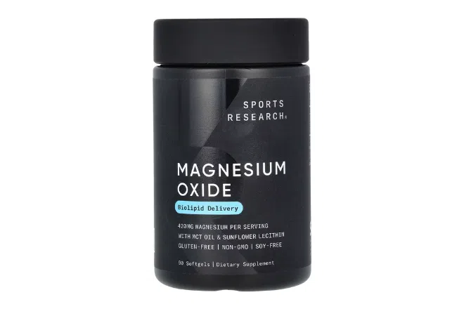 Sports Research Magnesium Oxide Softgels