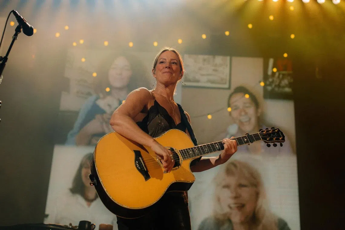 Sarah McLachlan rehearses before opening night of a tour to commemorate her 1993 album Fumbling Towards Ecstasy, in Vancouver, British Columbia, Canada, May 29, 2024. 