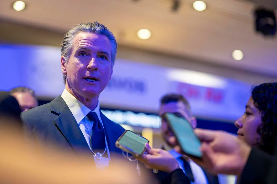 California governor Gavin Newsom says he was blocked from speaking at Davos, blames Trump administration