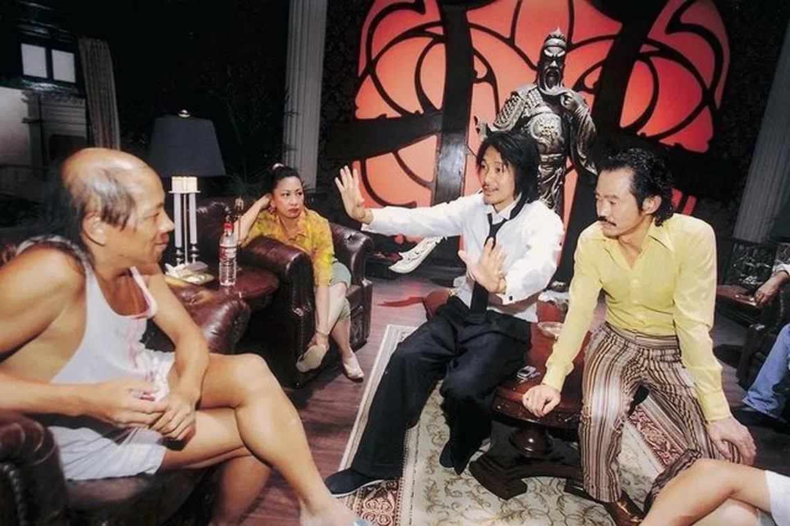 Stephen Chow (middle) is seen in this photo posted on Instagram on Oct 31, 2022.