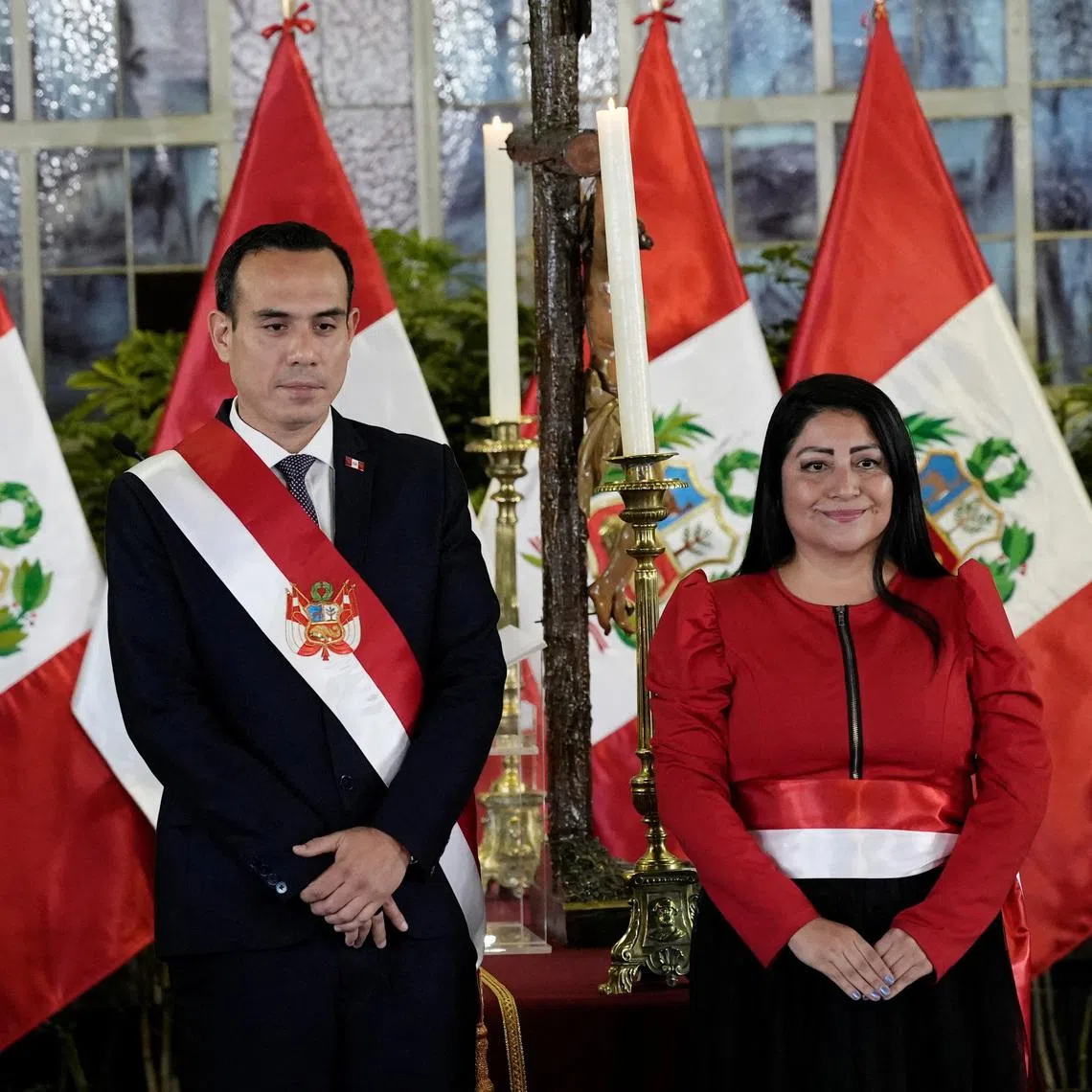 Denisse Miralles poses on the day she takes her oath as Peru's new Minister of Economy and Finance before Peru's President Jose Jeri, who took office after Dina Boluarte was removed, in Lima, Peru, October 14, 2025. REUTERS/Angela Ponce/File Photo