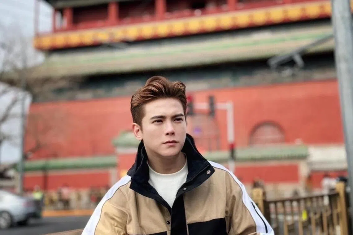 Singapore actor Nick Shen at The Drum Tower, Gulou, in Beijing’s Dongcheng District. 