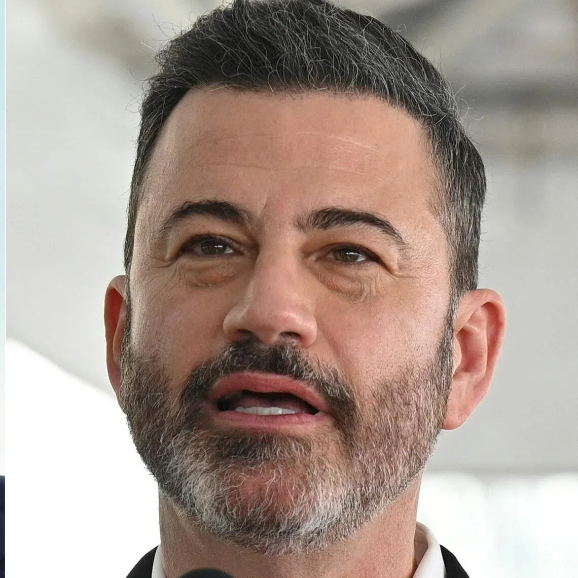 US comedian Jimmy Kimmel (right) said his quip, made before the shooting in the lobby of where the White House correspondents' dinner was held, was referring to the difference in ages of US President Donald Trump (left) and his wife.