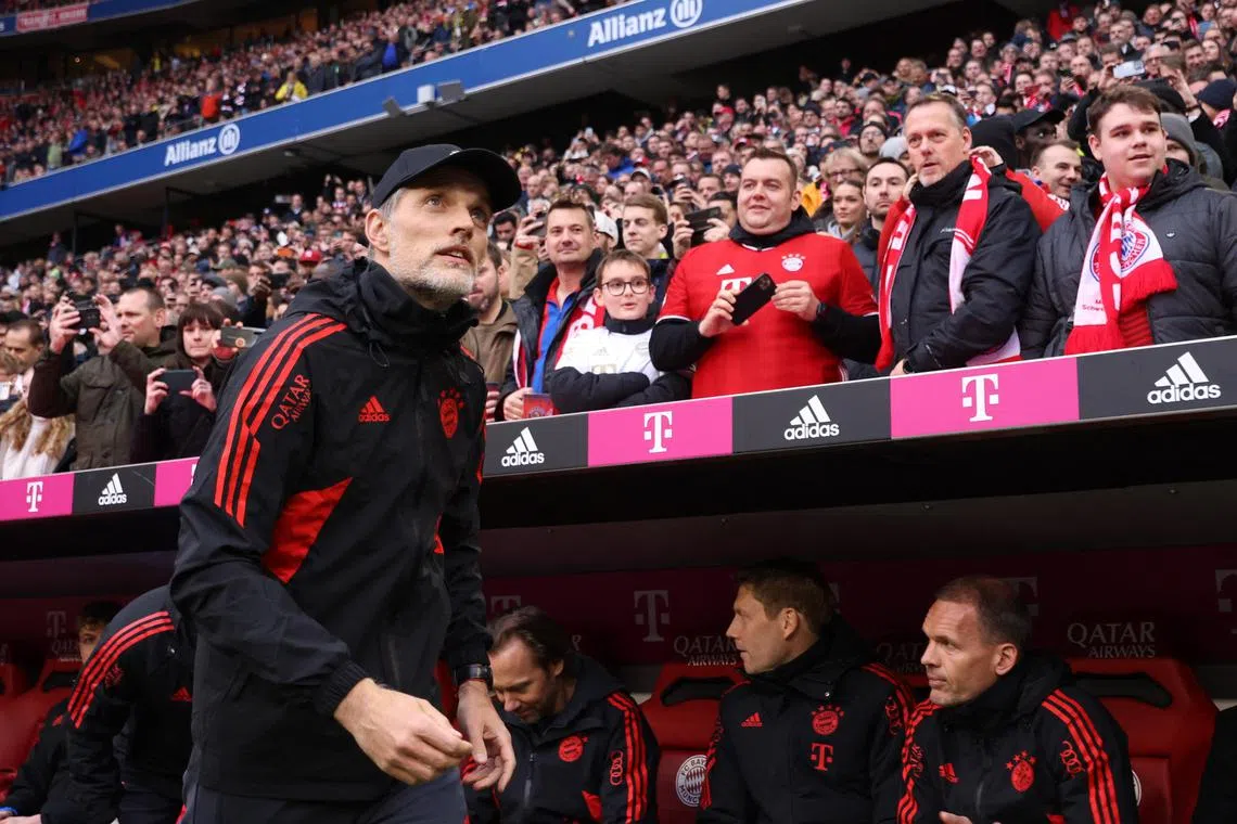 Bayern Munich coach Thomas Tuchel before the match.