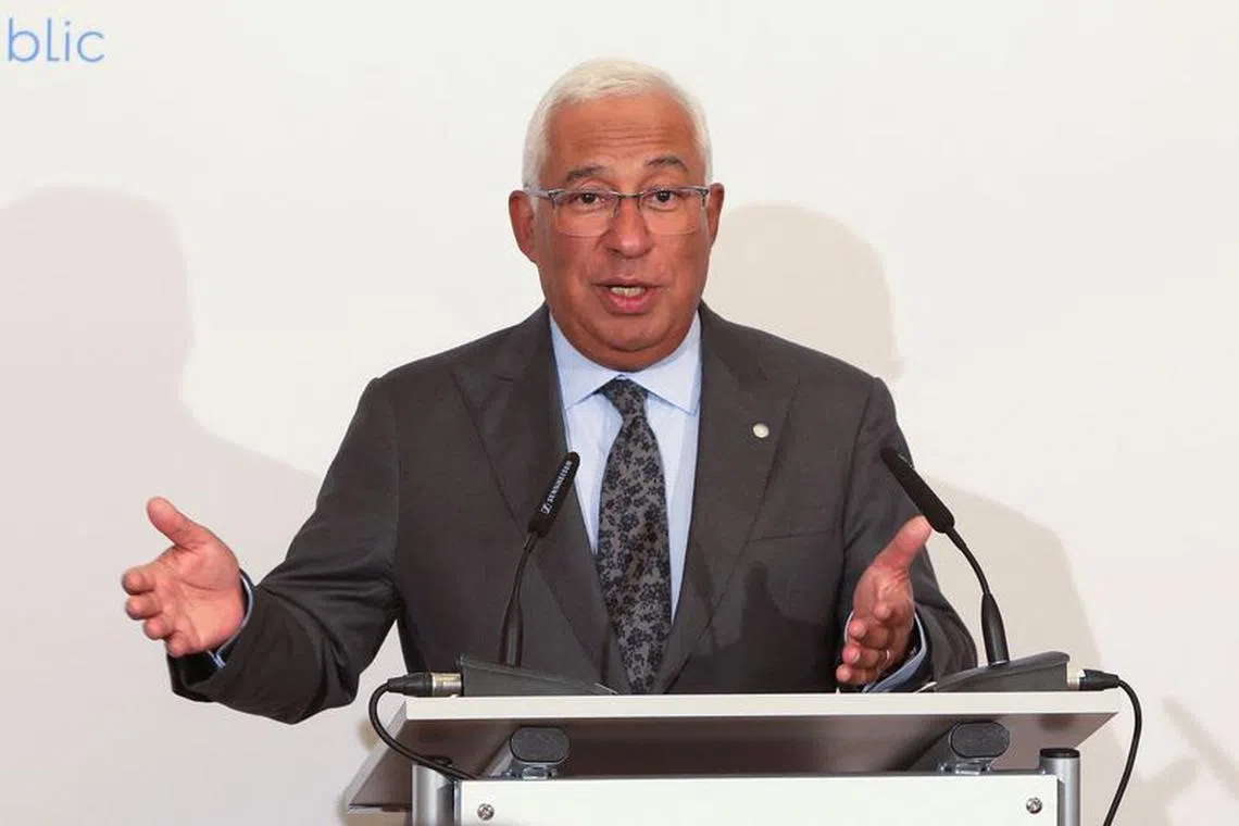 Portugal's Prime Minister Antonio Costa attends a news conference during the Informal EU 27 Summit and Meeting within the European Political Community at Prague Castle, in Prague, Czech Republic, October 7, 2022. REUTERS/Eva Korinkova/File Photo