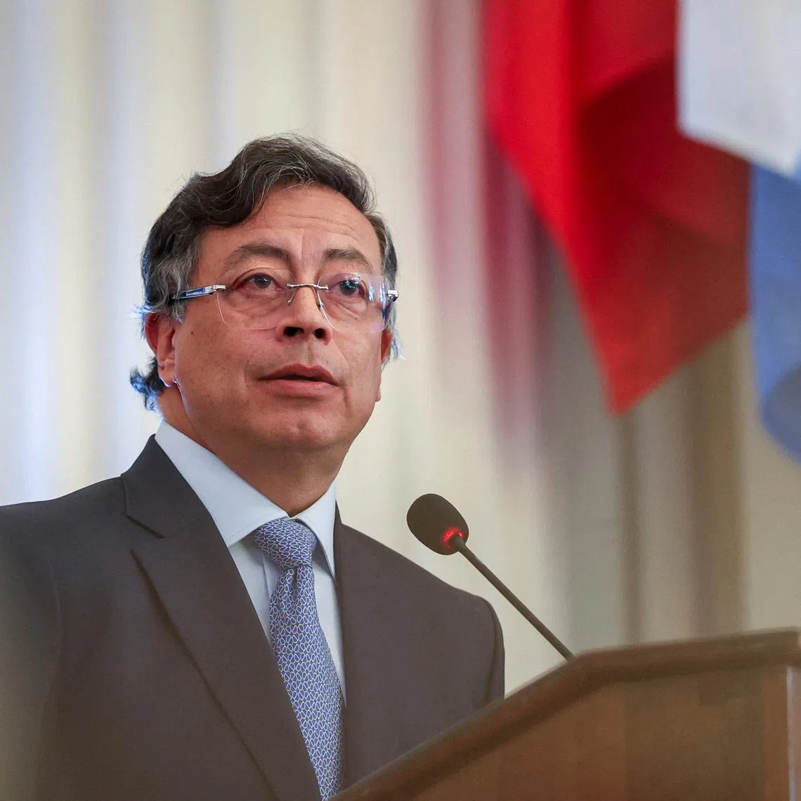 Colombian President Gustavo Petro addresses the Organization of American States (OAS) in Washington, D.C., U.S., February 4, 2026. REUTERS/Kylie Cooper