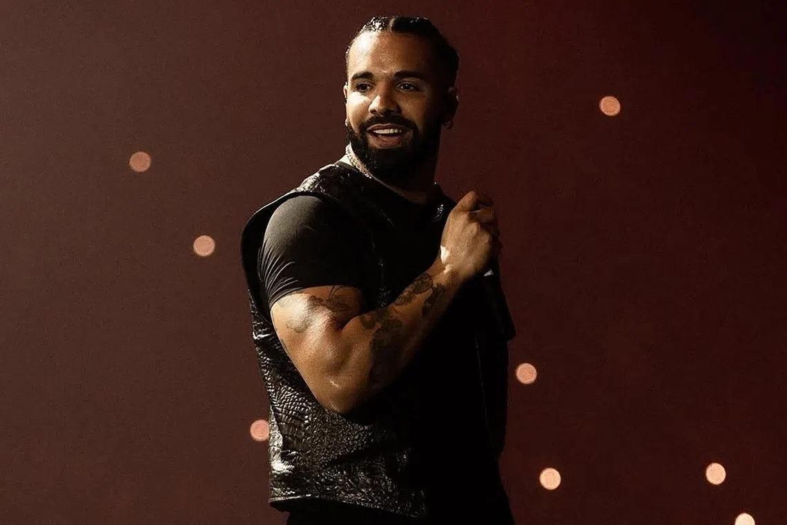 Drake is the first artiste to hold the top three spots on Billboard's albums chart in the same week.