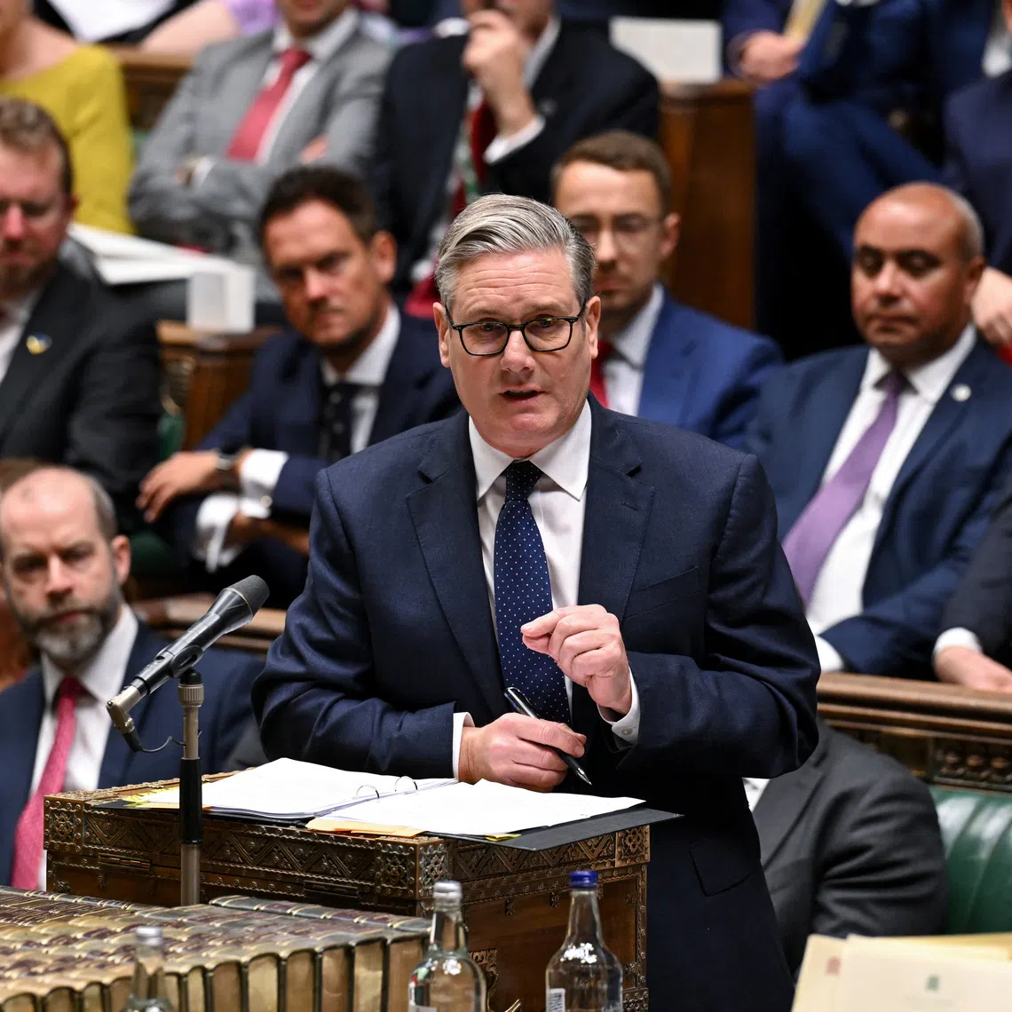 Britain's Prime Minister Keir Starmer attends the Prime Minister's Questions at the House of Commons in London, Britain, October 22, 2025. © House of Commons/Handout via REUTERS