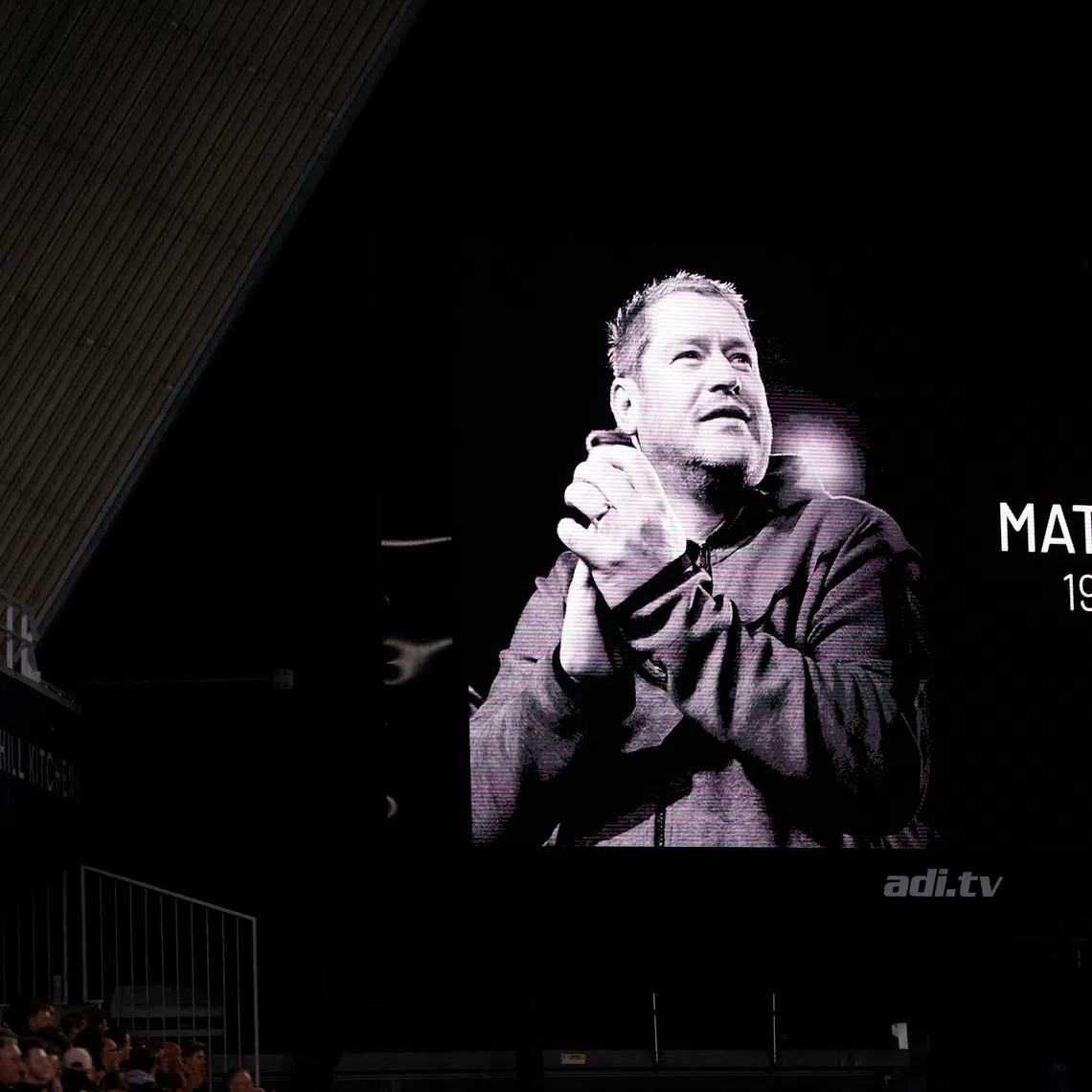 Soccer Football - Championship - Millwall v Watford - The Den, London, Britain - September 22, 2025 A tribute to former Liverpool Women manager Matt Beard is pictured inside the stadium Action Images/Andrew Couldridge
