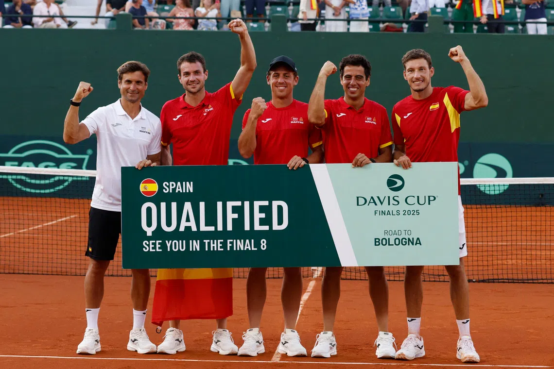 Spain reach Davis Cup Final 8 with dramatic fightback, Belgium edge Australia