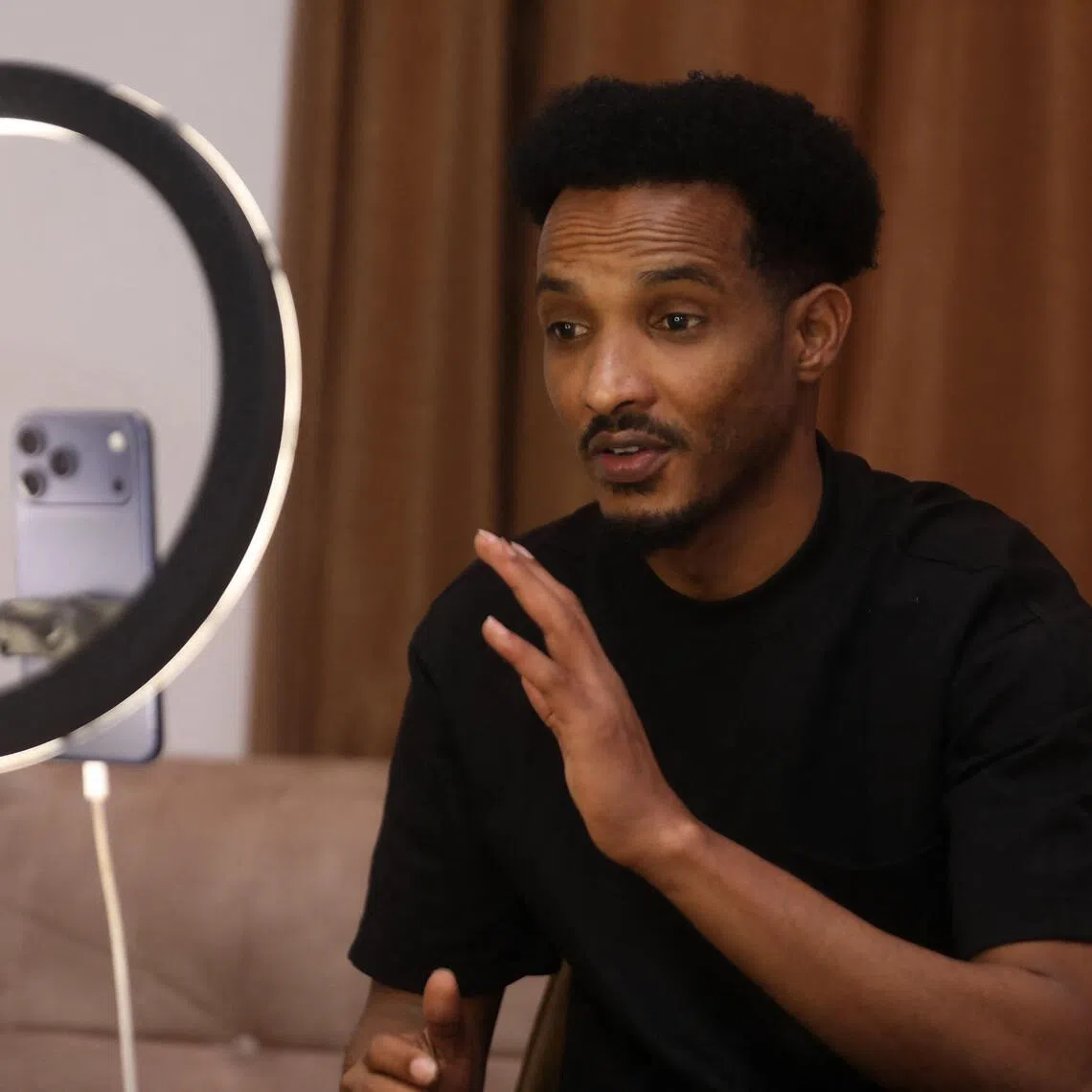 Mr Mahad Maxamud has amassed 450,000 followers on TikTok through his online rants.