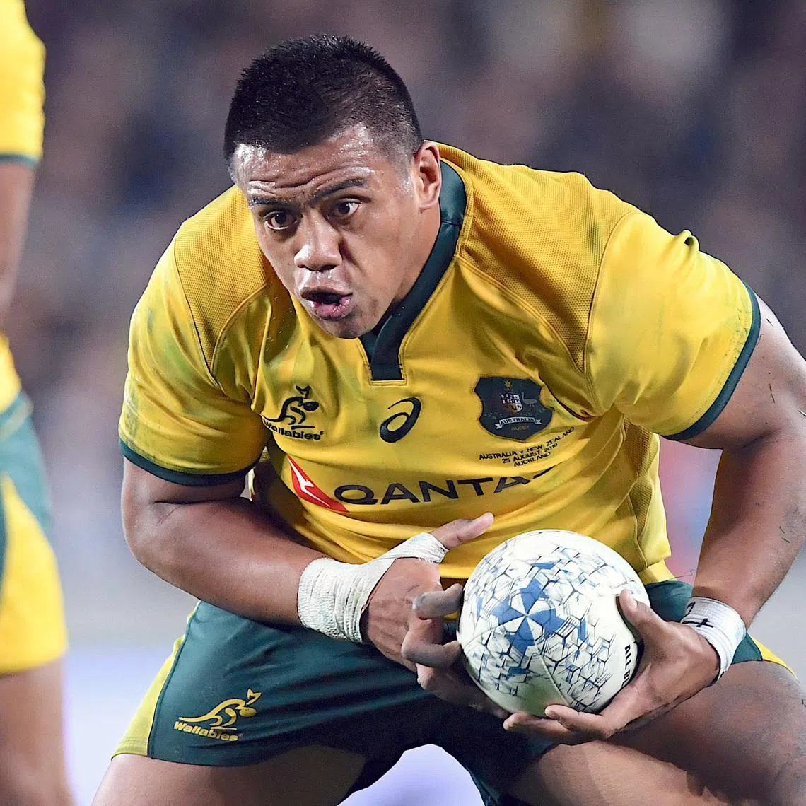 Rugby Union - 2018 Bledisloe Cup Rugby Championship - Australia v New Zealand - Eden Park, Auckland, New Zealand - August 25, 2018 - Australia's Allan Alaalatoa runs with the ball.       REUTERS/Ross Setford/ File Photo