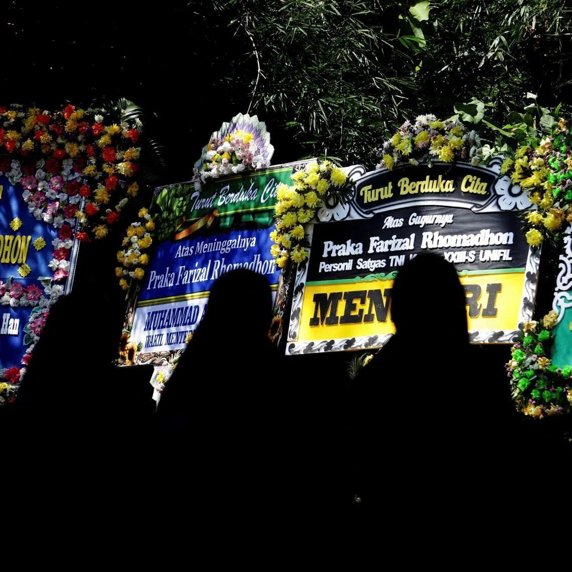 People in Yogyakarta offer condolences for Praka Farizal Rhomadhon, a United Nations peacekeeper killed in a strike in southern Lebanon.