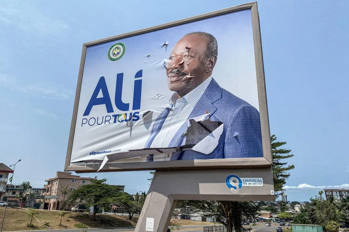 Mr Ali Bongo, whose father Omar held power for more than four decades, was toppled moments after being declared the outright winner in bitterly disputed weekend elections.