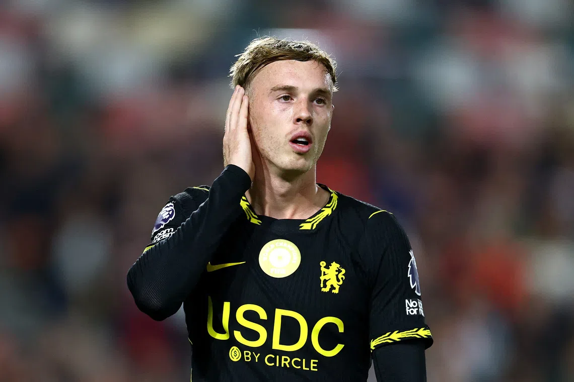 Soccer Football - Premier League - Brentford v Chelsea - GTech Community Stadium, London, Britain - September 18, 2026 Chelsea's Cole Palmer reacts Action Images via Reuters/Peter Cziborra