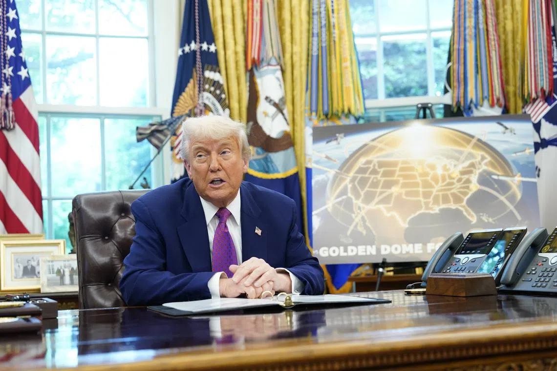 US President Donald Trump's Golden Dome is intended to protect America from attack using hundreds or thousands of satellites.
