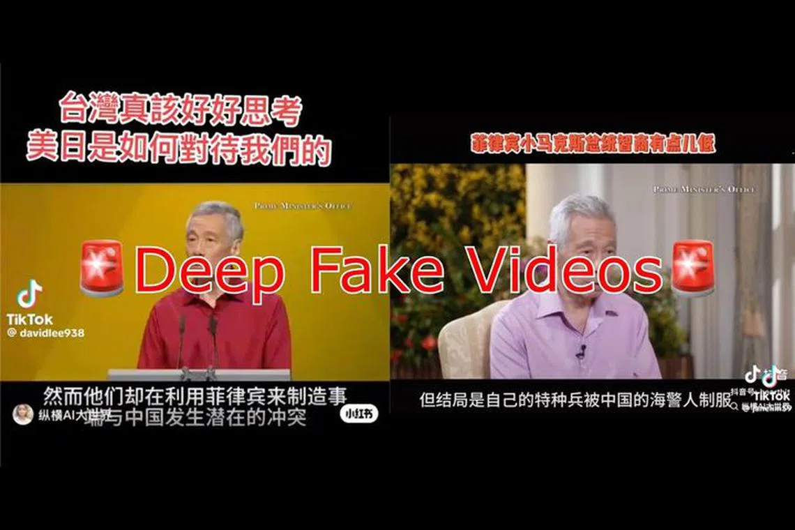 SM Lee said that creators of such deepfakes want to make it seem that the views expressed within these videos are supported by him or the Singapore government.